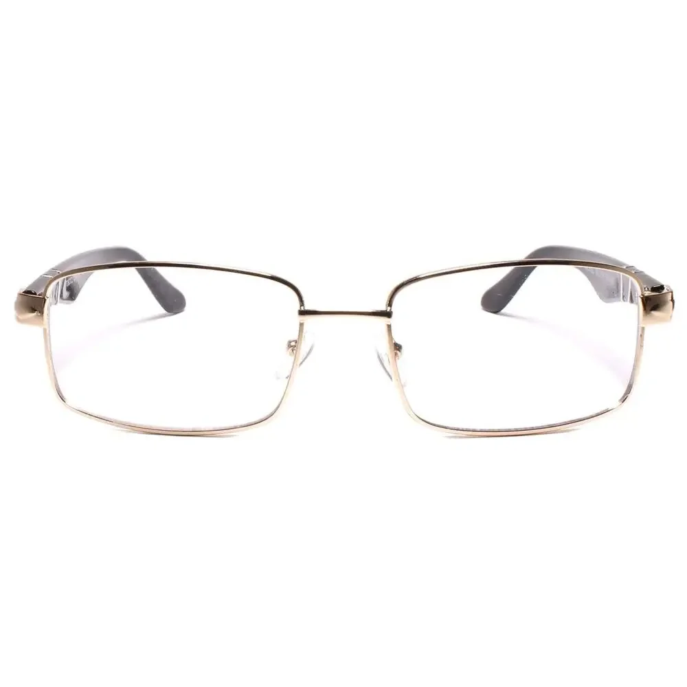 New Sleek Contemporary Style Clear Lens Optical Eye Glasses Fashion Gold Frames